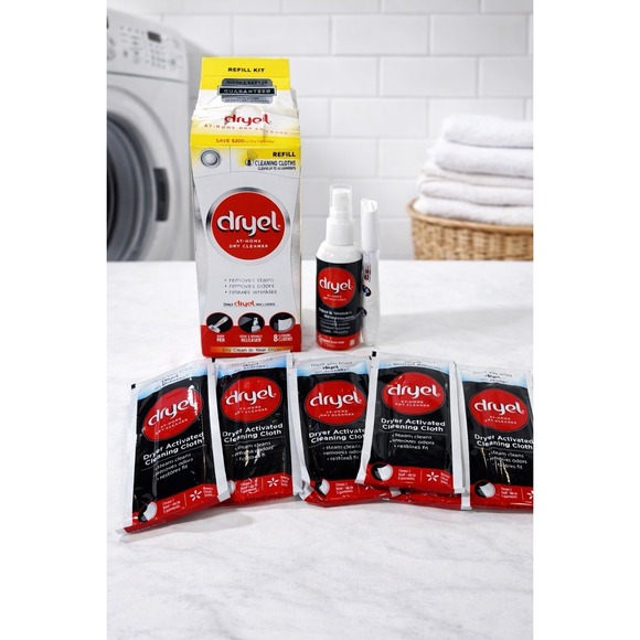 Dryel Other - DRYEL At Home Dry Cleaner REFILL KIT 7 Cloths (Loads), Booster Spray Odor Releas